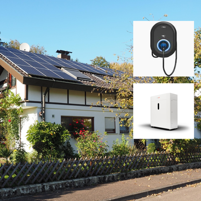 Photovoltaikanlage mit Solarspeicher und Wallbox